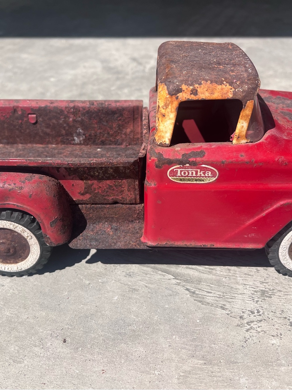 Tonka Classic Red Toy Truck - Vintage Steel Truck